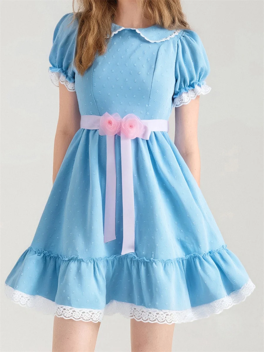 Women Summer Dress Casual Solid - Image 3